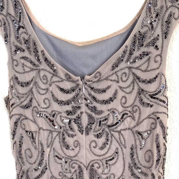 Adrianna Papell Beaded Sheath Dress - Picture 7 of 11